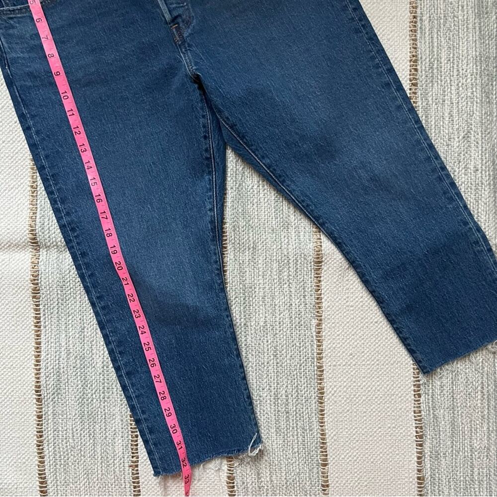 Levi’s 501 Skinny Blue High Rise Cropped Jeans Women’s Size 32 x 28 - Picture 2 of 10